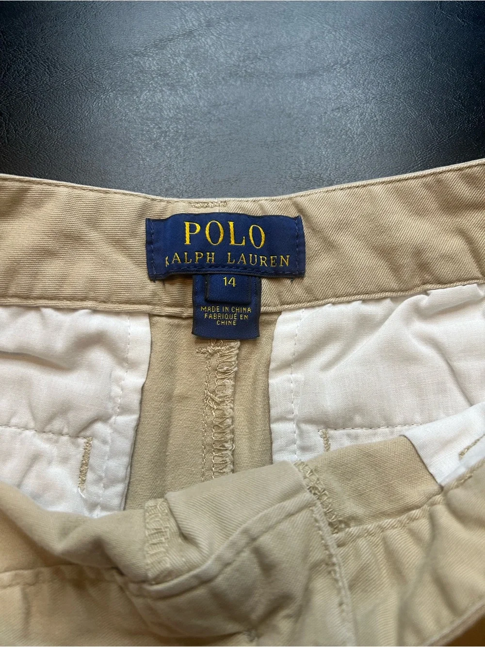 Boys Flat Front Khaki Shorts - Classic Neutral